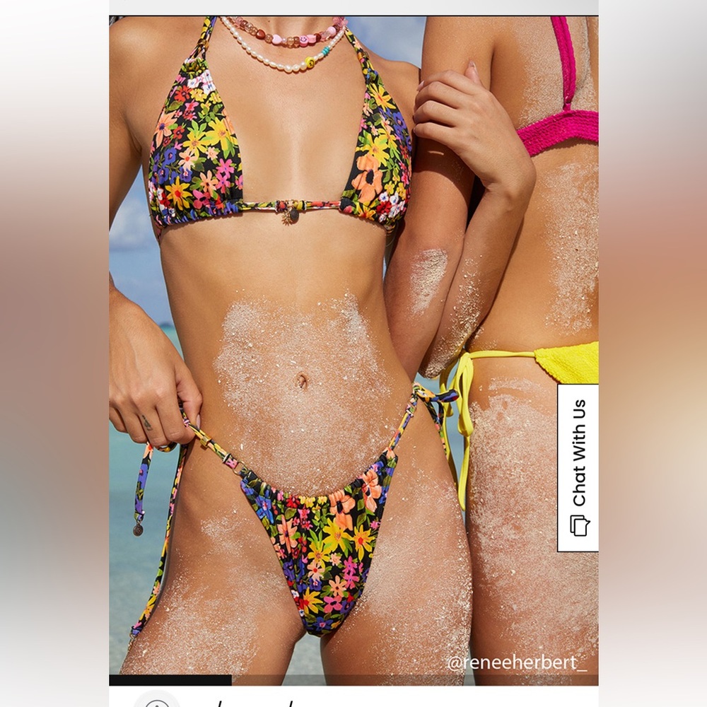 LA HEARTS PACSUN BIKINI WITH CHARMS